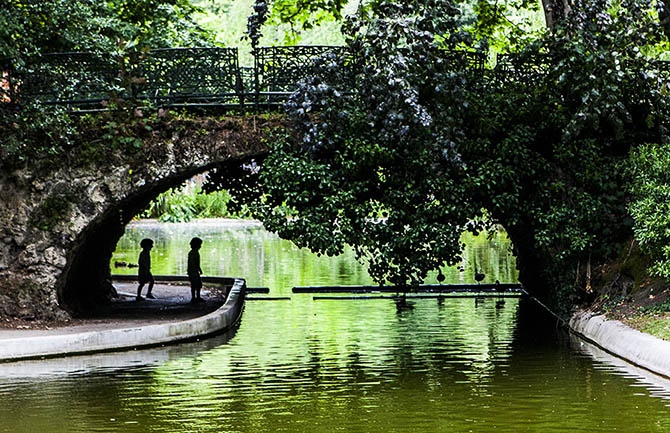 Evocadora imagen del jardín Real de Toulouse